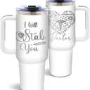 DUUV Nurse Gifts for Women, Appreciation Gifts for Doctor Tumbler, Doctor Gift for Birthday Retirement Christmas, Nursing School Graduation Gift, I Will Stab You 40 Oz Tumbler with Handle, 1 Pack