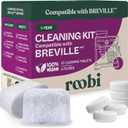 Roobi Breville Compatible Espresso Machine Cleaning & Maintenance Kit. Includes 52 Breville Cleaning Tablets and 6 Water Filters. Carbon Neutral. 1 Year Supply.