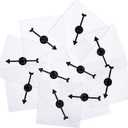 Gejoy Transparent Spinners Bulk for Classroom Clear Spinners Dry Erase Math Game with Rotating Arrow(20 Pack,Clear)