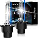 D4S HID Headlight Bulbs - 6000K Daylight White 35W 7600LM Super Bright Xenon Replacement High Low Beam Headlights Bulbs Set D4C/D4R HID Bulbs for Cars, 5 Years Lifetime - Pack of 2 (D4S-6000K)