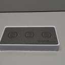 ZealSound Wireless Charging Pad, 3 in 1 Charger Mat for iPhone, Samsung Galaxy, Pixel, AirPods & Galaxy Buds, 24W Adapter Included, Ultra Slim, Case Friendly, PU Leather, Home Office & Travel, Gray