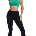 RUNNING GIRL Sports Bras for Women,Padded Sports Bra Tank Top Sexy Crisscross Back High Impact Longline Workout Yoga Bra (Green, L)