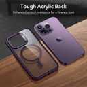 ESR for iPhone 14 Pro Max Case, Compatible with MagSafe, Shockproof Military-Grade Protection, Scratch-Resistant Back, Magnetic Phone Case for iPhone 14 Pro Max, Classic Hybrid Case, Clear Purple