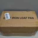 Flavehc Bread Pan Cast Iron Loaf Pan with Lid Bread Loaf Pan 8.5x4.5 Inch Loaf Pan Enameled Cast Iron Sourdough Loaf Pan, DarkCyan