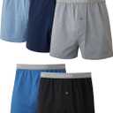 Hanes Men's Boxers, Cotton Knit Comfortable Boxer Underwear, Moisture-Wicking Cotton Boxers, 4-pack XL 