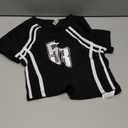 SOLY HUX Girl's Number Graphic Jersey Crop Top Short Sleeve T-Shirts Tight Fitted Graphic Tees