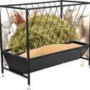 Goat Hay Feeder, Pasture Hay Feeder 70 Gallon Hay Grain Livestock Feeder