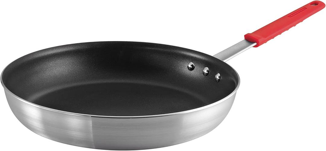 Tramontina Professional 14-Inch Non Stick Extra Large Frying Pan, Heavy-Gauge Aluminum Skillet with Reinforced Nonstick Coating, Red Handle, Dishwasher and Oven Safe