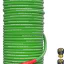 Pressure Washer Hose 200FT 3/8" for Cold and Hot Water 212F, with Swivel Quick Connect, 4500PSI Kink Resistant Grade Steel Wire Braided, Power Washer Hose With 2pcs M22-14mm Adapter (Green)