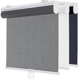 Cordless Light Filtering Roller Shades for Indoor Window,48" W x 72" H,Grey