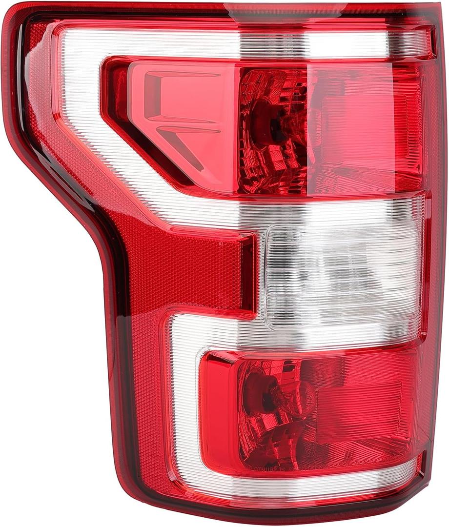 Driver Side Tail Light Assembly Compatible with Ford F-150 2018-2020 With Bulb and Harness Left Tail Lamp