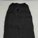 QINSEN Womens Medium Waist Baggy Elastic Waist Sweatpants Casual Fleece Long Pants with Pockets (Small, Black)