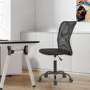 BestOffice Ergonomic Office Chair Desk Chair Mesh Computer Chair Armless Back Support Modern Executive Rolling Swivel Chair with Lumbar SupportBlack