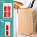 MUCHII 8 LB Paper Lunch Bags,100 Count Brown Paper Bags for Lunches, Snacks, Take Out and Small Items