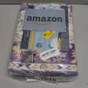 Amearea Vintage Design Area Rugs for Living Room, 2x6 Machine Washable Floral Collection Traditional Bedroom Rug, Low Pile Cute Kids Room Print Carpet, No Slip Office Kitchen Home Decor, Purple