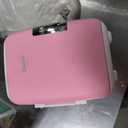 Cooluli Mini Fridge for Bedroom - Car, Office Desk & Dorm Room - Portable 4L/6 Can Electric Plug In Cooler & Warmer for Food, Drinks, Skincare Beauty & Makeup - 12v AC/DC & Exclusive USB Option, Pink