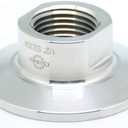 QiiMii Sanitary Female Threaded Pipe Fitting to 1.5 Inch Tri Clamp (OD 50.5mm Ferrule) (Pipe Size: 1/2" NPT)