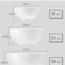 DOWAN 22 OZ White Ceramic Bowls Set of 4 - Perfect for Soup Bowls for Kitchen, Cereal Bowl, Ramen Bowl, Microwave Safe for Oatmeal, Fruit,Salad and Rice Bowl - Dishwasher & Microwave Safe
