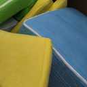 QUCHI Climbing Toys for Toddlers, Toddler Climbing Toys Indoor, 7-Piece Soft Foam Climbing Blocks Set, Toddler Playtime Corner Climber Indoor Foam Play Gym for Climbing Crawling and Sliding (Blue/Orange)