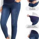 Maternity Jeans for Women Stretchy Skinny Maternity Pants Comfy Slim Pregnancy Denim Pants with Pockets, Small