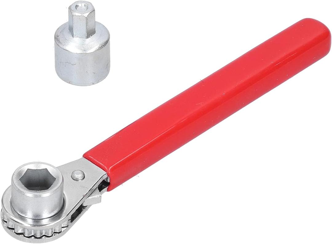 01 Ratchet Wrench, Battery Terminal Ratchet Wrench Nonconductive Thick Vinyl Handle 5/16in 0.4in Battery Terminal Ratchet Wrench for Home for Car