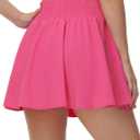 THE GYM PEOPLE Women's Pleated Tennis Skirts Athletic Skorts with Pockets | Soft breathable, High waist wide waistband, Built-in shorts, 2 side pockets, For tennis, golf and pickleball (S)