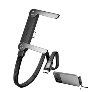 Invisible Holder Charger Cable with Stand, 240w USBC Charge Cable, Sideways Phone Charger, 2 in 1 Stand Data Cables, 90 Degree USB C Braided Fast Charge Cables for Samsung, iPhone, Switch