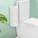 Conworld Toilet Paper Storage for 3 Roll Tissue, Over The Tank Toilet Paper Holder, Stainless Steel Rustproof Toilet Paper Holder Wall Mount, for Rv, Bathroom Storage and Organization, White, 1 Pack