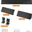 Stanbroil Adjustable Fireplace Hood 28.5 to 48" Accessory, Black Powder Coat Fireplace Hood Heat Shield