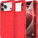 for iPhone 17 Pro Case, Compatible with MagSafe, Screen Protector +[Integrated Silicone Camera Control Button], Shockproof Protective Magnetic Case for iPhone 17 Pro 6.3", Red