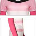 Danvato Angel Dust Costume Hotel Angel Dust Red Sweatshirt Shorts Stockings Outfits Halloween Suit for Women 2XL