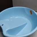 MZD Washboard Basin for Hand Washing Clothes and Small Delicate Articles, Blue, Plastic, 16.8" x 16.8" x 4.8", Countertop, Utility