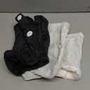 Microfiber Hair Towel Wrap for Women,2Pack Hair Towels with Button,Super Absorbent Hair Turbans for Wet Hair, Long,Curly Hair,Fast Hair Drying Towel (Black and White)