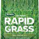 Scotts Turf Builder Rapid Grass Tall Fescue Mix, Combination Seed and Fertilizer, Grows Green Grass in Just Weeks, For Overseeding and New Lawns, 16 lb.