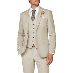 Wangyue Mens Suit 3 Piece Slim Fit Suit for Men Formal Business Suit Wedding Groom Prom Tuxedo Dinner Party XL