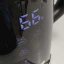 Elite Gourmet EKT8717 1.7L Dual Wall Cool Touch Electric Tea Kettle, Borosilicate Glass, 304 Stainless Steel Interior, Programmed Digital Touchscreen, Keep Warm, Auto Off & Audible Indicator, Black (1.9 Quarts)