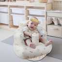 EKEPE Inflatable Baby Seat with Built in Pump for Babies 3 Months & Up, Baby Floor Seats for Sitting Up, Blow Up Baby Chair for Infants - Unicorn