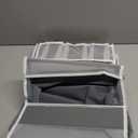 ULG 1 Pack Over Door Organizer with 5 Large Pockets 10 Mesh Side Pockets, 44 lbs Weight Capacity Hanging Storage Organizer with Clear Window Kids Toys, Shoes, Diapers, Dark Grey, 5 Layers