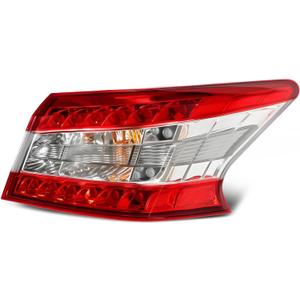 Right Side Outer Tail Light Assembly Compatible with Sentra 2013-2015 Rear Tail Lamp Taillight 265503SG0A NI2805100
