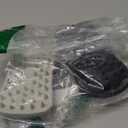 2 PC Silicone Body Scrubber, 2 in 1 Exfoliating Shower Bath Scrubber, Soft Silicone Loofah for Sensitive Skin, Shower Hair Scalp Massager, Easy to Clean, Lather Well (Grey&Black)