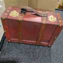 Vintiquewise(TM OldFashioned Small Suitcase/Decorative Box with Straps