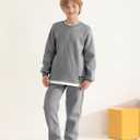 Boy Clothes Kids Boys Fall Winter Outfits Long Sleeve Fleece Hooded Tracksuit Sweatshirt Tops Jogging Sweatpants (9-10 Years)