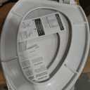 Bemis Wood Elongated Toilet Seat, Easy Clean Hinges, Cotton White Size: Elongated