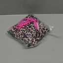 WDIRARA Women's Leopard Print One Piece Swimsuit Cut Out Backless Monokini Ring Linked Bathing Suit (Medium, Multicolor)