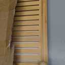 Golener Stone Drying Mat for Kitchen Counter, Dish Drying Pad with Bamboo Rack, Super Absorbent Diatomaceous Earth and Drying Rack, Multi-purpose Quick Drying Mat Rack for Kitchen,16x12,Marble White