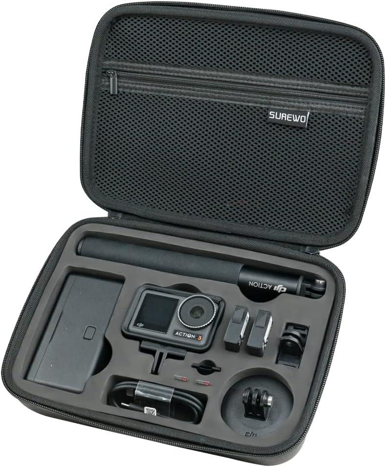 Surface-Waterproof DJI Osmo Action 6 Carrying Case,Travel Portable Bag Compatible With DJI Osmo Action 6/5 Pro/4/3 Adventure Combo