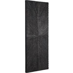 Signature Design by Ashley Lenora Large Wood Sunburst Wall Art, Black, 48"L x 20"W
