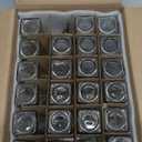 AISIPRIN Glass Spice Jars with 398 Labels, 24 pcs 4oz Spice Containers with Bamboo Lids, Square Spice Bottles With Shaker Lids,Spice Organization for Cabinet,Drawer,Rack,Seasoning Organizer