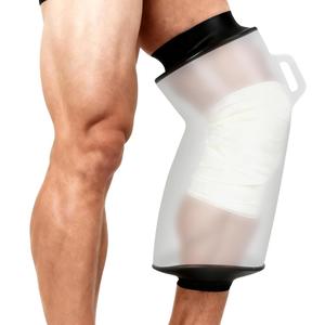 Knee Cast Cover for Shower, Waterproof Leg Shower Protector, Reusable Cast Sleeve for Knee Surgery, Post Surgery Recovery, Leg Bandage and Wound Dry Cover for Adults, Size: Knee-XL