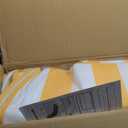 Lounge Chair Cushions Set of 2 for Outdoor Furniture 74x21x2.7 inch Premium Outdoor Chaise Lounge Cushions (Yellow+White Stripes), Standard